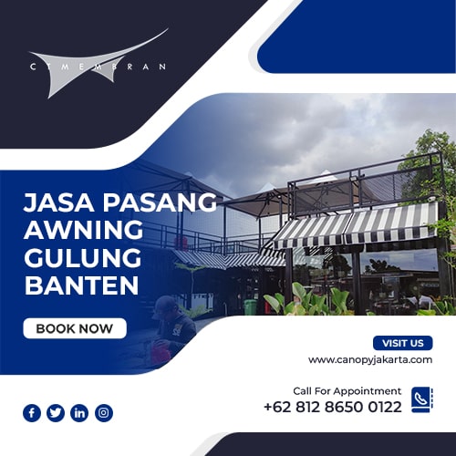 Jasa Pasang Awning Gulung Banten